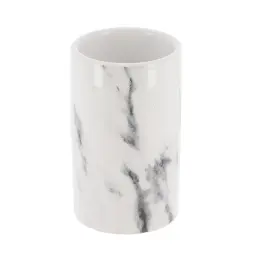 Tendance Čaša za ČETKICE MARBRE 10X63CM KERAMIKA Bela 6182602