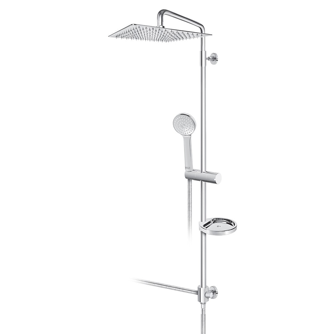 Rosan Konzola tuša Stolz tuš ruža Inox 300x300mm PUTK13
