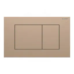 Geberit Sigma40 Square tipka za dvokoličinsku tehniku ispiranja brušeno roze zlato easy-to-clean 115.629.QB.1