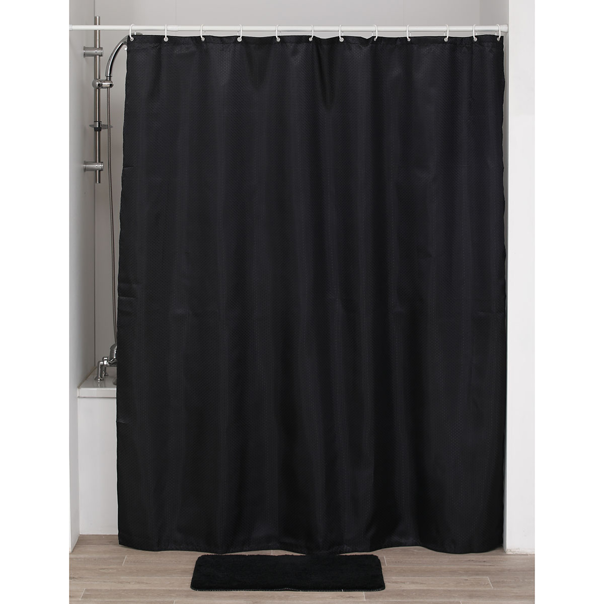 Tendance Zavesa za kadu 180X200CM DIJAMANT poliester Crna 1211103