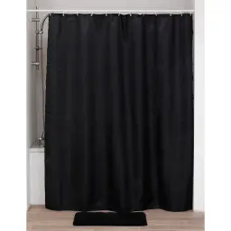 Tendance Zavesa za kadu 180X200CM DIJAMANT poliester Crna 1211103