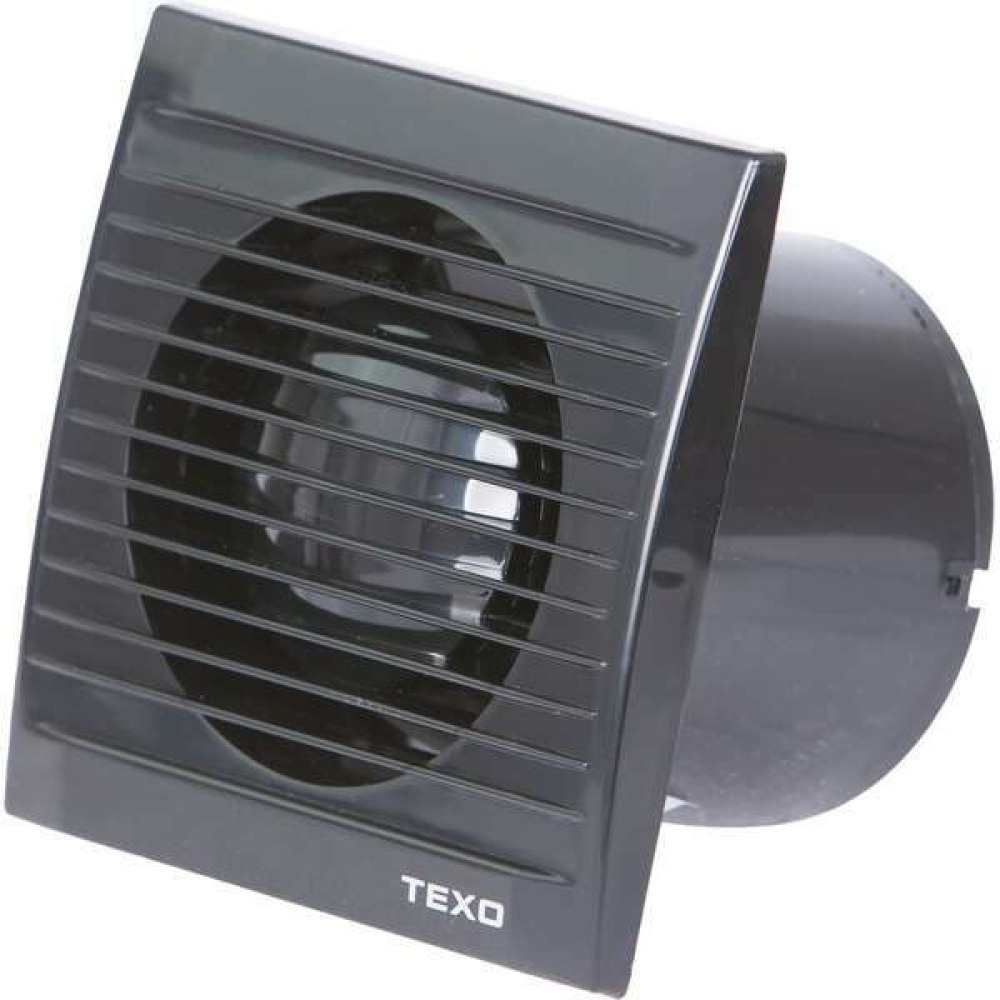 Texo ELITE Ventilator Fi120 SA KLAPNOM CRNI