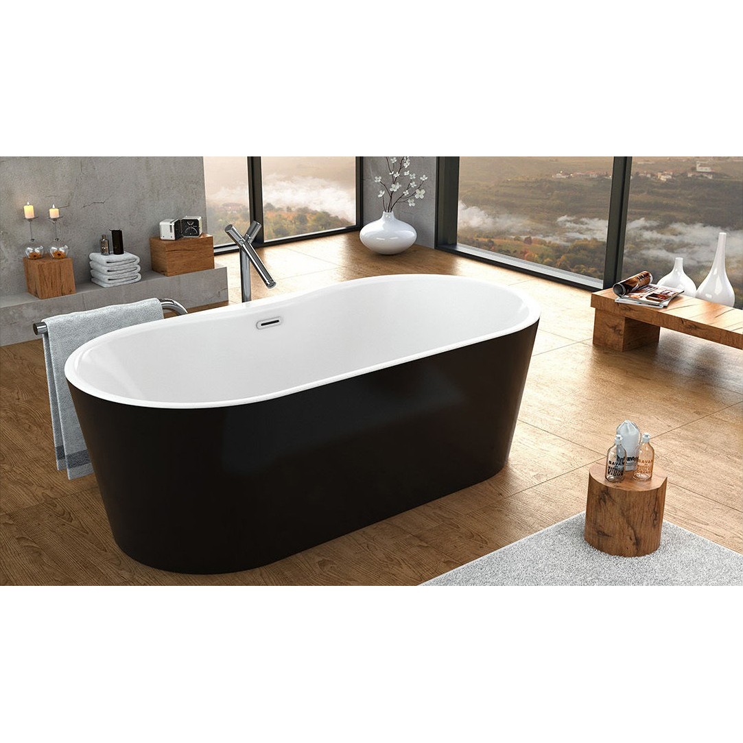Kolpa Samostojeća Kada Comodo 185x90/O-FS Black&White 593790