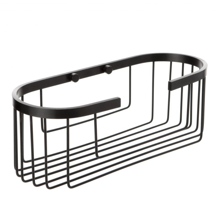 Tatay Kupatilska OVALNA POLICA 2X115X30CM ALUMINIJUM Crna