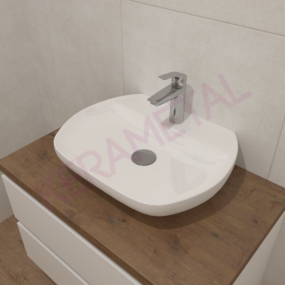 Elegant 550x420/120mm nadgradni lavabo
