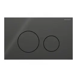 Geberit Sigma40 Round tipka za dvokoličinsku tehniku ispiranja crna - staklo 115.628.SJ.1