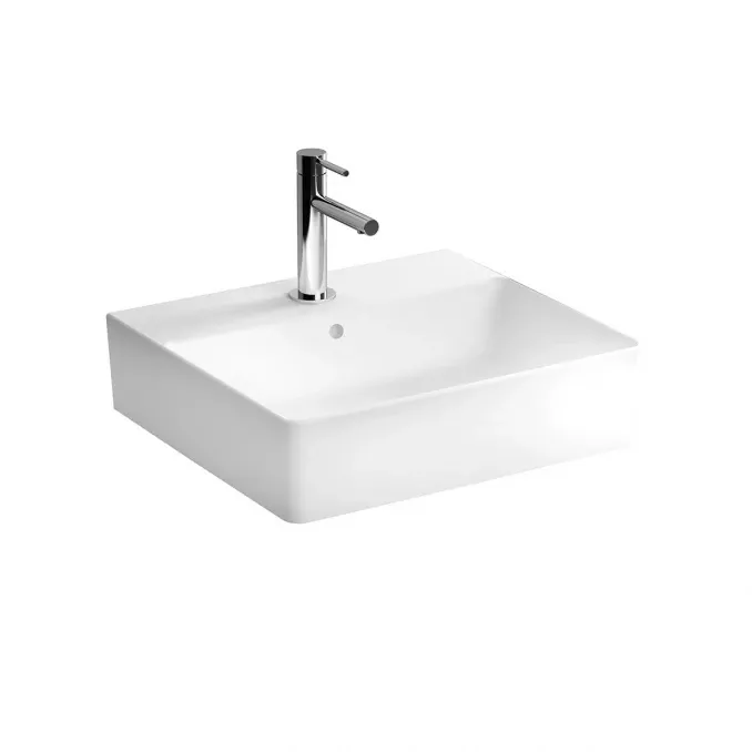 Vitra Lavabo nadgradni NUO 50x44cm new sa prelivom sa otvorom za slavinu