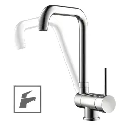 Herz Unitas baterija Fresh F32 za kuhinju pokretna 2 cevi 00147