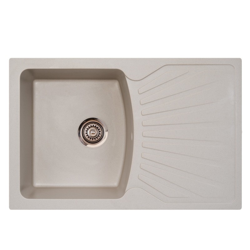 Metalac X Granit Quadro PLUS 770x500 fi 90 sa sifonom Šampanjac 175406