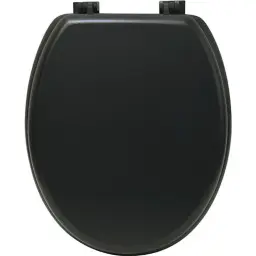 Tendance WC daska sa PLASTIČNIM ŠARKAMA 375X46CM MDF Crna