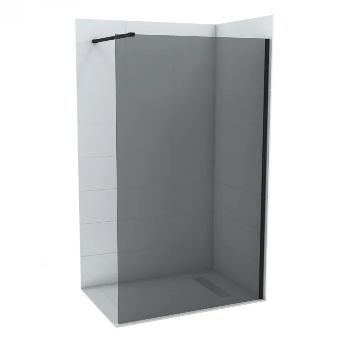 Copen Walk-in MONTE DARK 80x200cm crni mat ram 8mm grey staklo