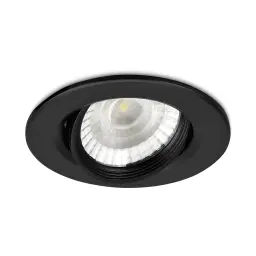 Braytron LED Spot Svetiljka Okrugla 3W Crna 3000K BD02-00301