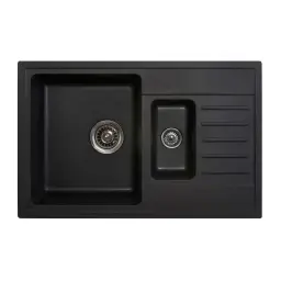 Metalac X Granit Quadro PLUS 1.5D 780x500 fi 90 sa sifonom Crna 158549