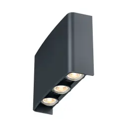 Braytron LED Zidna Svetiljka 6X1W Sivi CCT IP65 BG38-03382