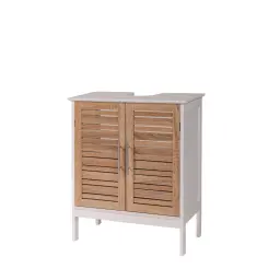 Tendance kupatilski ormarić sa 2 vrata i policom STOCKHOLM 60X30X70CM MDF BAMBUS Bela