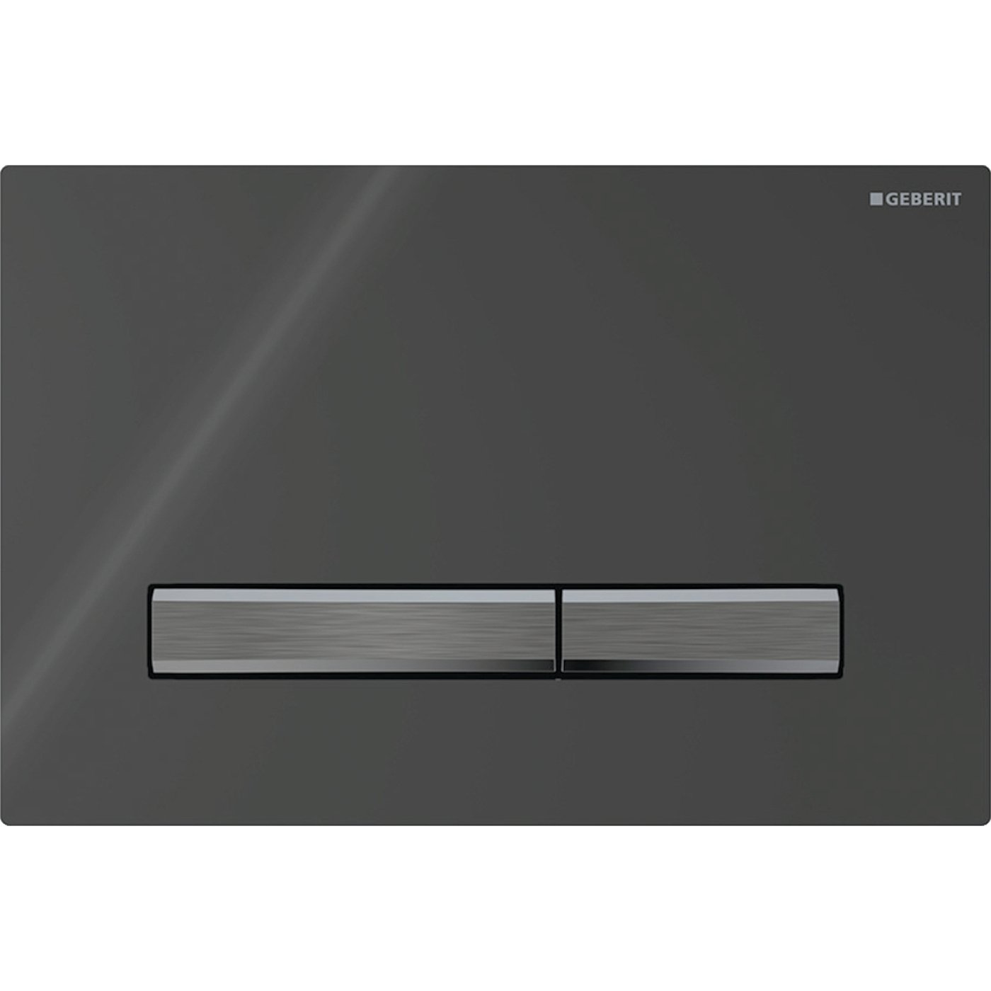 Geberit tipka Sigma50 crna/crni hrom 115.671.DW.2