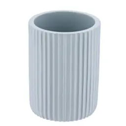 Tendance Čaša za četkice pruge polyresin svetlo plava