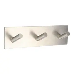 Tendance Zidni cetvrtasti čiviluk sa 3 kukice 3m 18 x 3 x 4,5 metal hrom