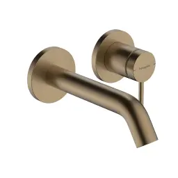 Hansgrohe Tecturis S zidna za umivaonik ecosmart+ izliv 16.5cm brushed bronze 73350140