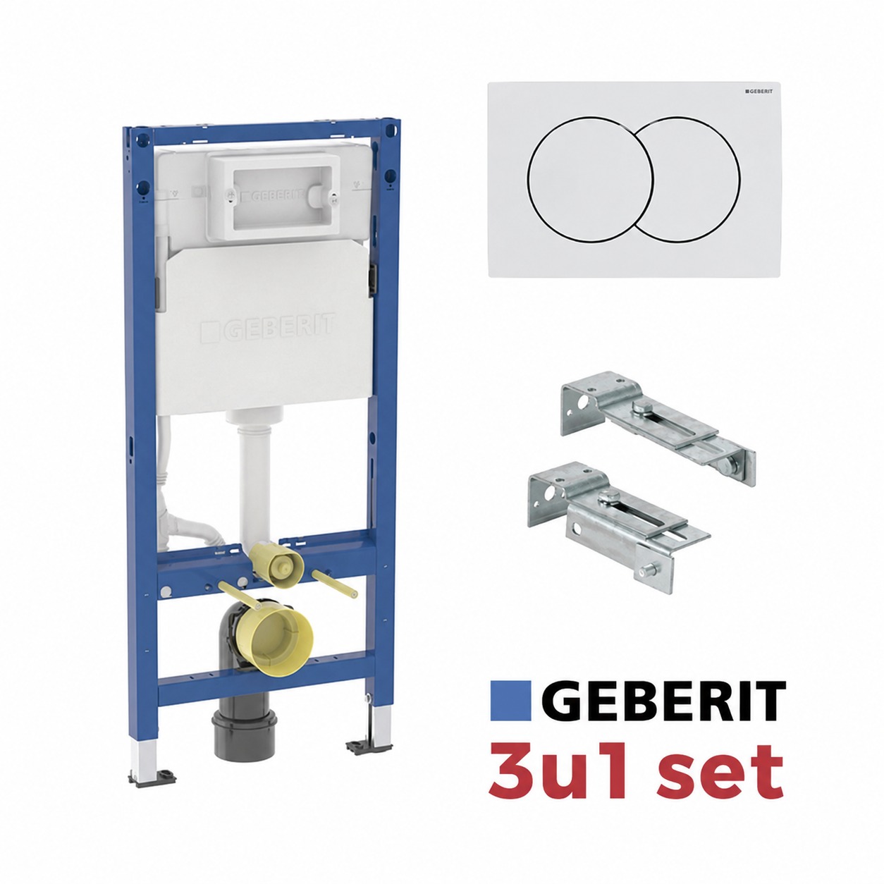 Geberit DUOFIX BASIC ugradni vodokotlić sa belom tipkom 111.154.11.3
