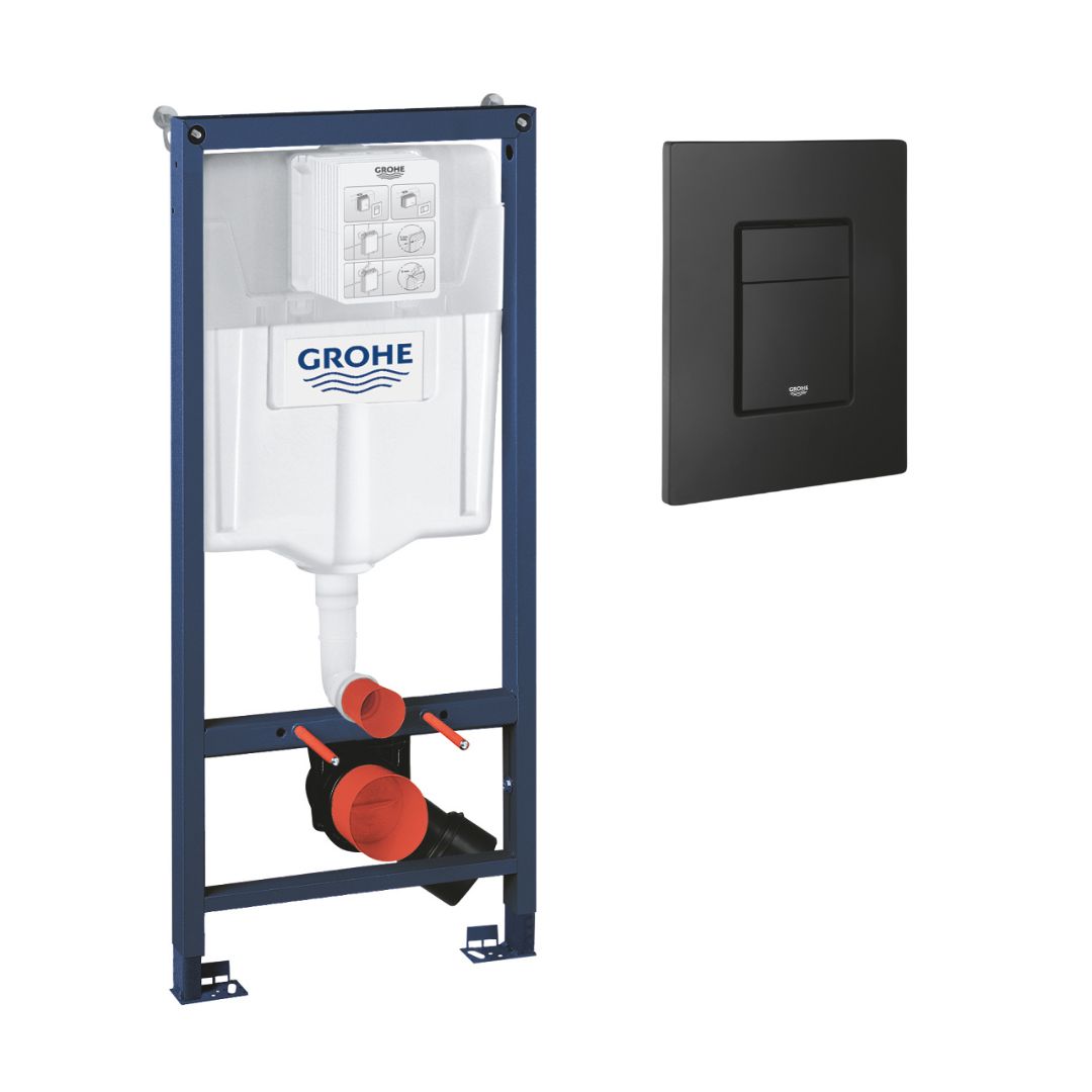 Grohe Rapid SL ugradni vodokotlić SET sa Phantom Black tipkom