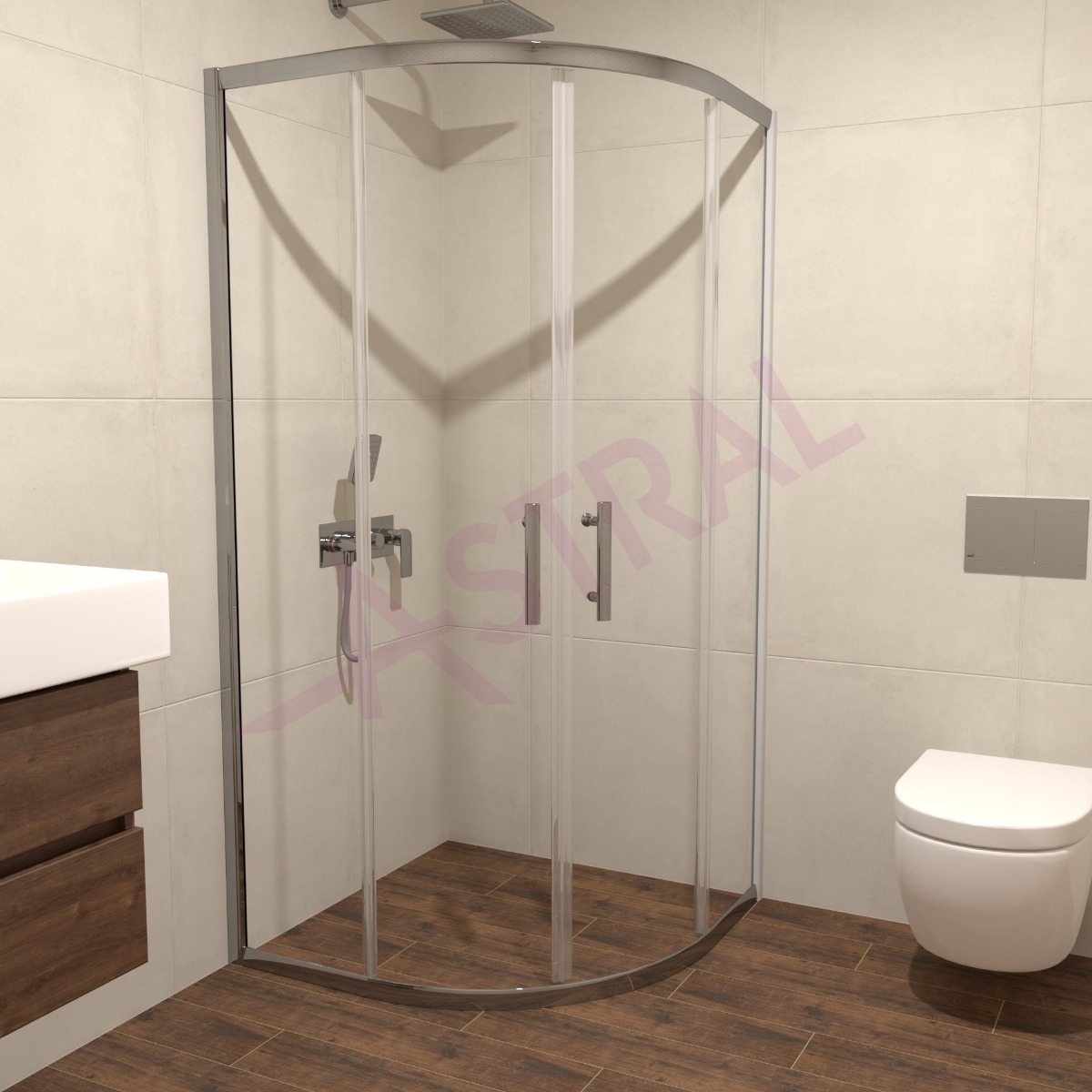 Astral Loft Lux R90x195 6mm tuš kabina