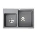 Metalac X Granit Quadro PLUS 2D 780X500 fi 90 sa sifonom Grafit 372989