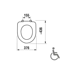 Jika Deep wc daska sa plasticnim šrafovima 8.9328.2.300.000.1