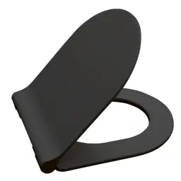 Kappa D Shape Slim Black WC daska Soft close take off