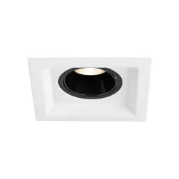 Braytron GU10 Ugradna Rozetna Kvadratna Jednostruka Bela/Crna BH03-00750