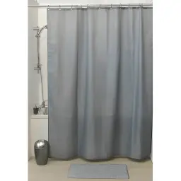 Tendance Zavesa + 12 PP kukica 180 x 200 CM poliester SIVA