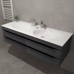 Kolpa Malaya ormarić sa umivaonikom OUM 140cm Dark gray 573660