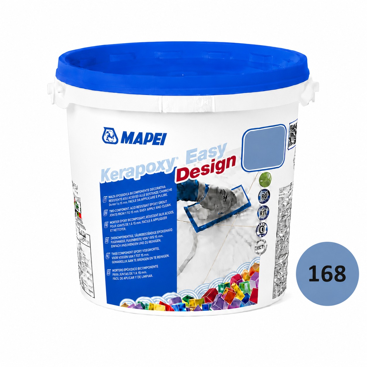 Mapei Kerapoxy easy design 168 Azurno plava kantica 3 kg
