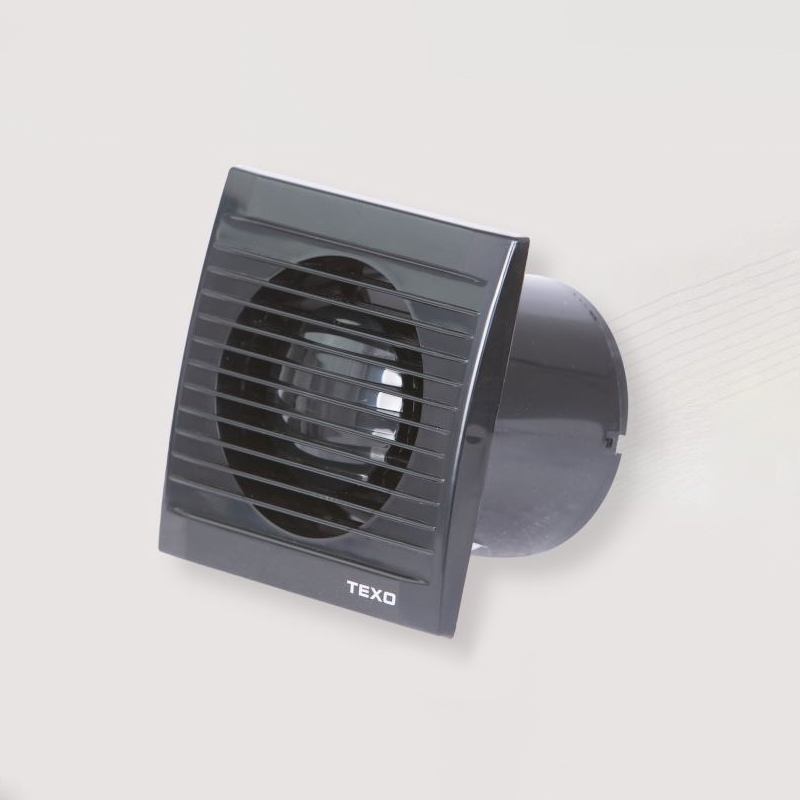 Texo Ventilator ELITE crni - sa klapnom 100