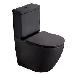 Minotti Monoblok PERLA rimless mat crni sa duroplast soft close wc daskom vario MBL200MB