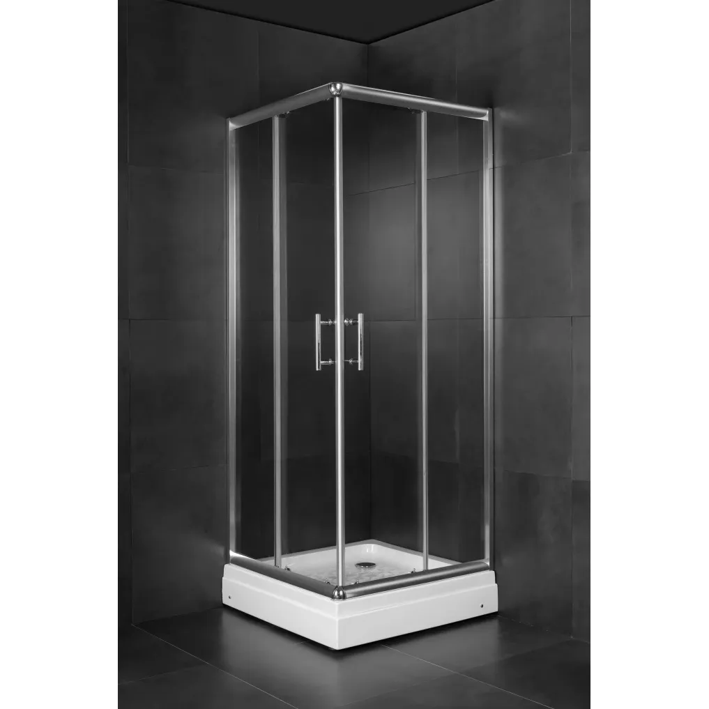 Minotti Tuš kabina kvadratna 90x90cm 5mm čisto staklo - JA 5192