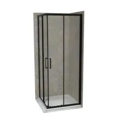 Copen Atlas Pro tuš kabina mat crna, staklo 6mm providno C-02-B43K800