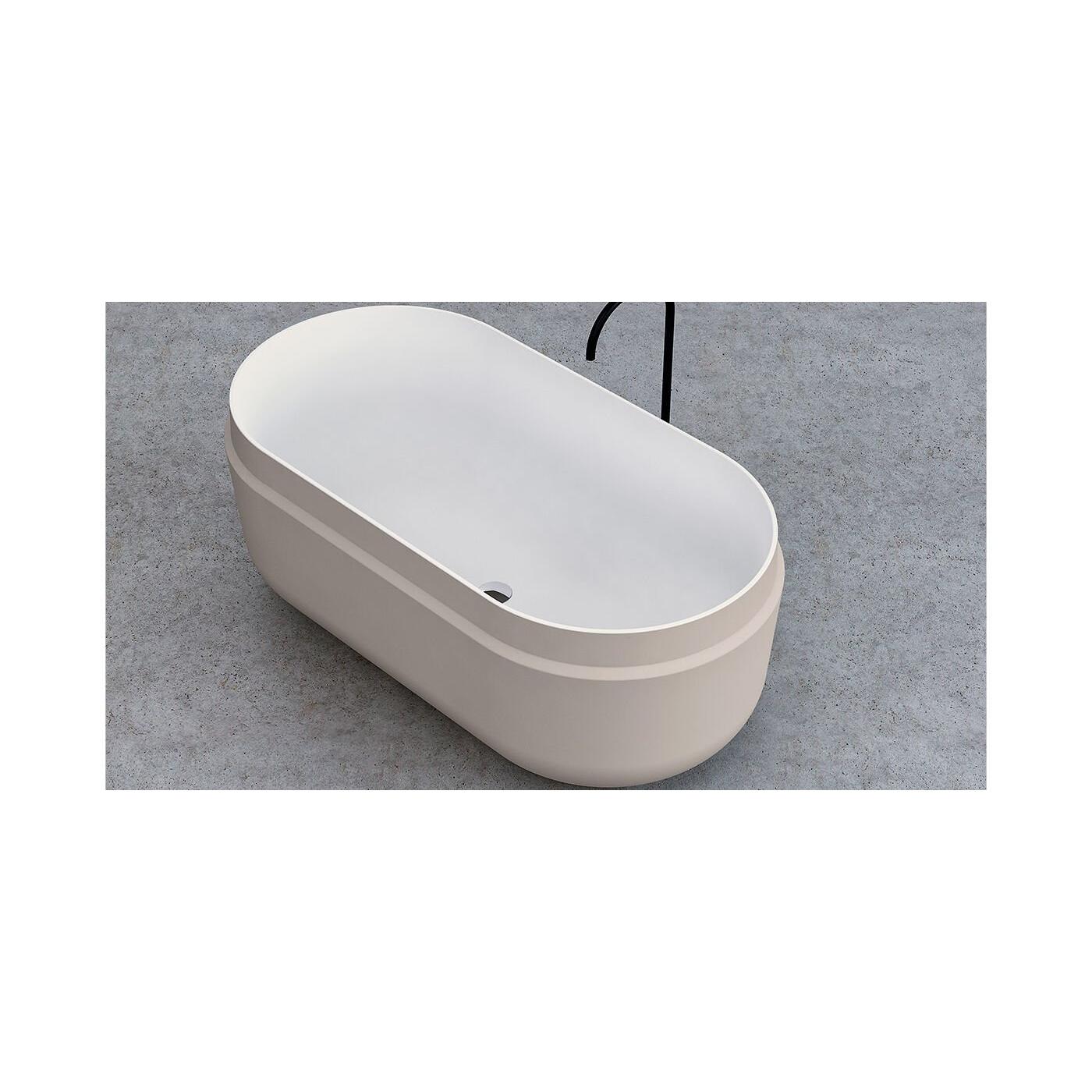 Kolpa BOUL BATHTUB-FS 165x85 SAND/WHITE