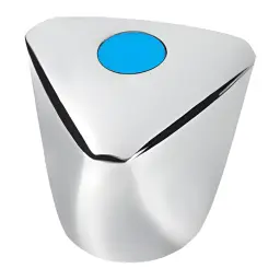 Rosan Ručica 3/8" - plastična hromirana - PLAVA PRPL38P