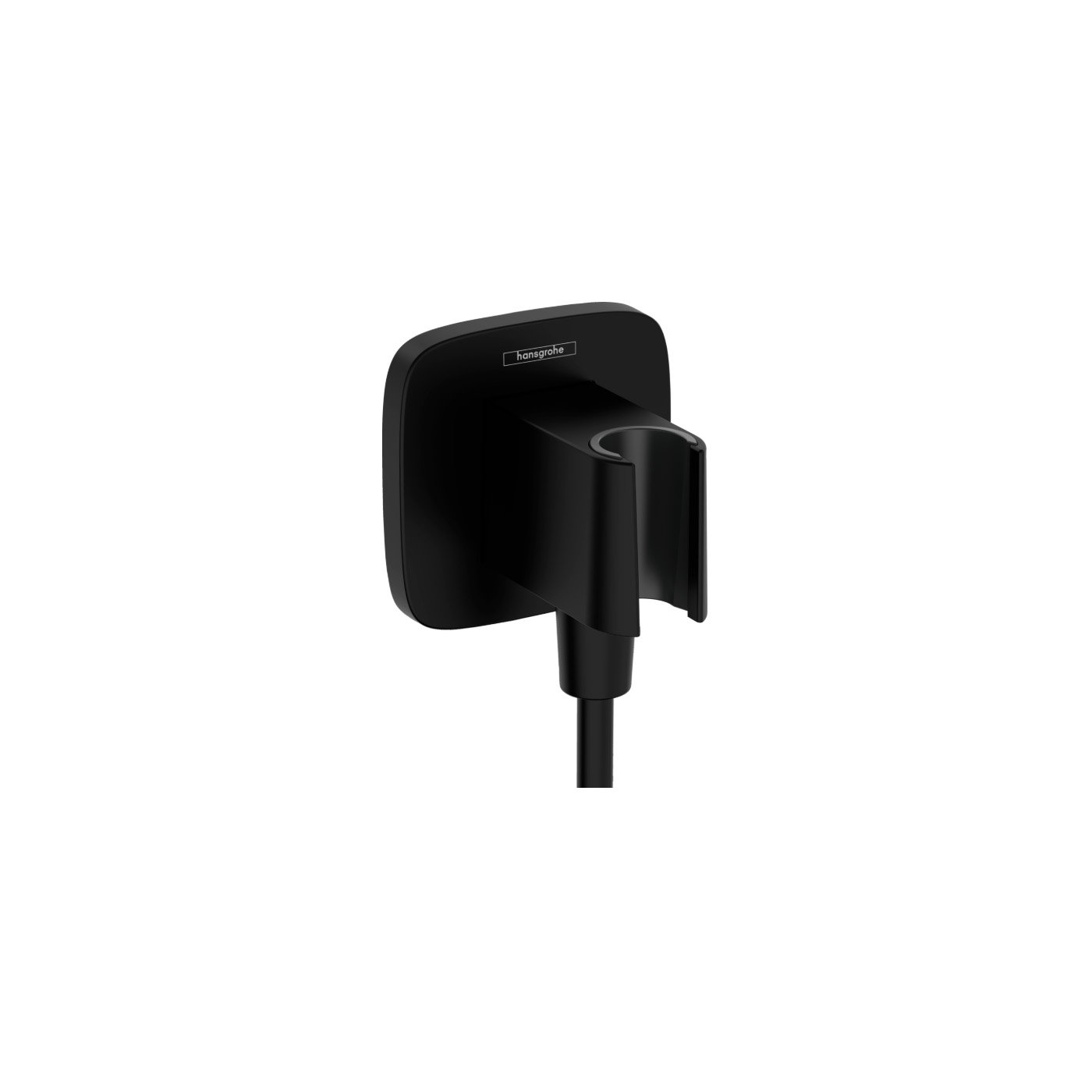 Hansgrohe Fixfit Q priključak za tuš crevo sa držačem za tuš Matt Black 26887670