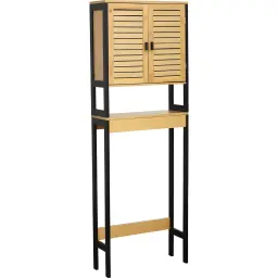 Tendance CEBU kupatilski ormarić sa 1 policom I VRATIMA 173X60X21.5CM MDF/BAMBUS Crna