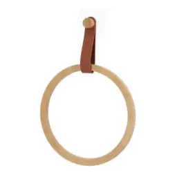 Tendance Okrugli držač peškira samolepljivi 31x21x3.5 cm bambus/braon