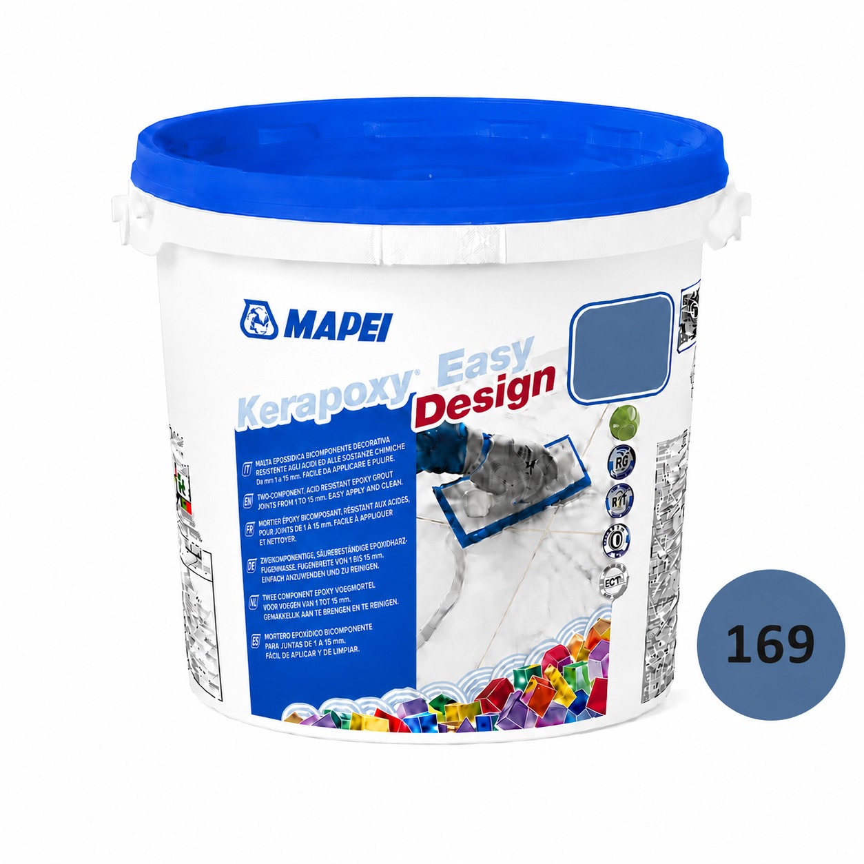 Mapei Kerapoxy easy design 169 Čelik plava kantica 3 kg