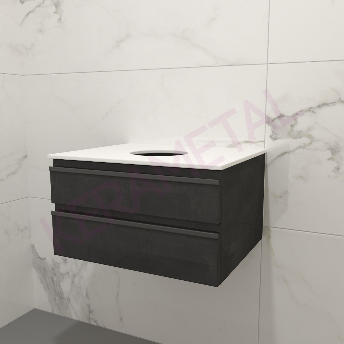 Kolpa Alexis OA 60cm Dark Concrete 547170