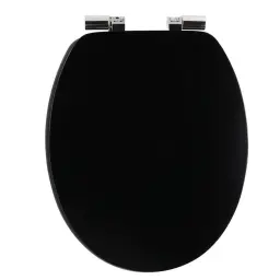 Tendance Wc daska mdf sa metalnim okovima soft close 37,5x46 cm crna