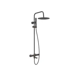 Copen Nook baterija i usponski tuš sa izlivom okrugli set ganmetal C-01-110GM
