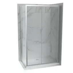COPEN ATLAS Stakleni paravan PRO 1500×1950 hrom, staklo 6mm providno C-02-431500