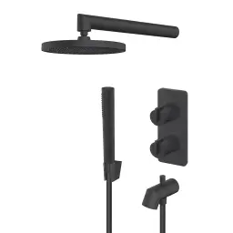 Rosan S3 Black termostatska uzidna za tuš kadu 331701B