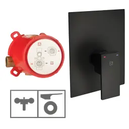 Herz Unitas baterija SQ Black Q90B za kadu crna 00361B