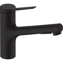 Hansgrohe Zesis M33 za sudoperu 150 sa izvlacnim tušem dva mlaza sbox lite matt black 74803670